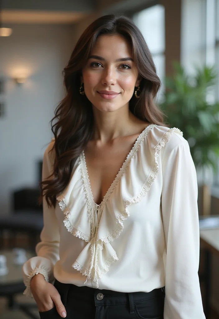 25 Office Outfits for Women This Winter That Will Keep You Looking Hot! - 17. Feminine Blouses