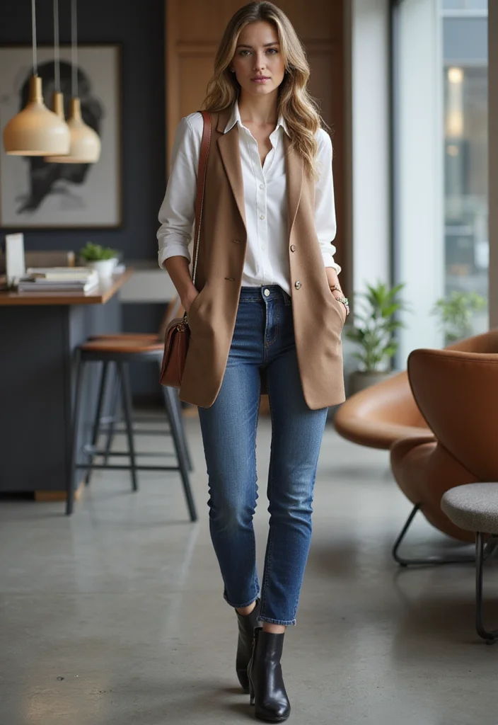 25 Office Outfits for Women This Winter That Will Keep You Looking Hot! - 3. Chic Layering with Vests