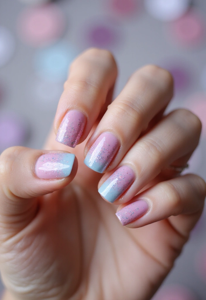 25 Stunning Birthday Nail Inspo Ideas That Will Steal the Show (You Won't Believe #12!) - 1. Glitter Ombre Delight