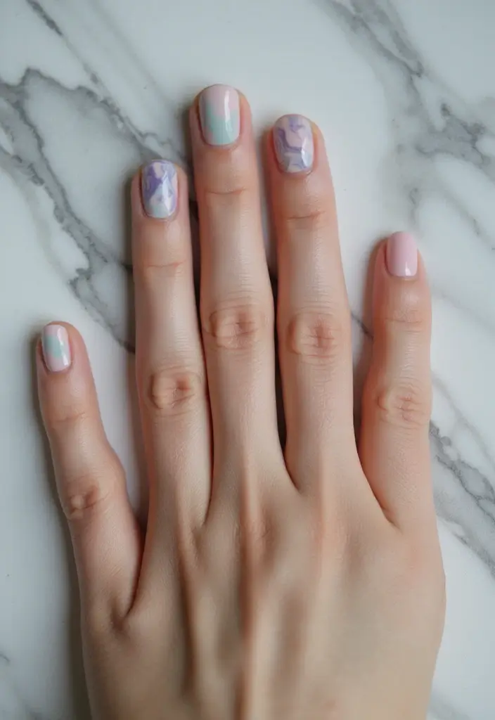 25 Stunning Birthday Nail Inspo Ideas That Will Steal the Show (You Won't Believe #12!) - 15. Marbled Elegance