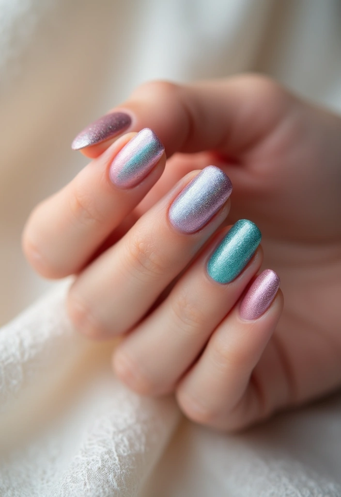 25 Stunning Birthday Nail Inspo Ideas That Will Steal the Show (You Won't Believe #12!) - 17. Shimmery Pastels