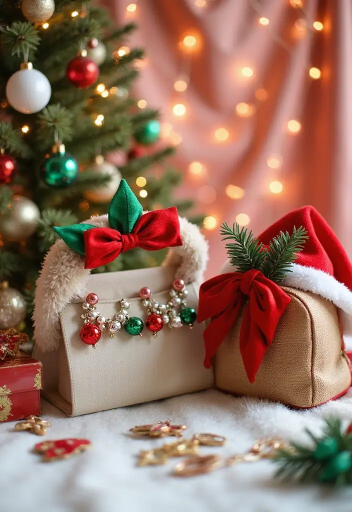 25 Stunning Christmas Clothing Ideas for Women That Will Make You Shine This Holiday Season! - 10. Holiday-Themed Accessories