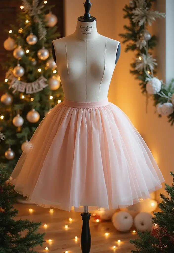 25 Stunning Christmas Clothing Ideas for Women That Will Make You Shine This Holiday Season! - 13. Tulle Skirt