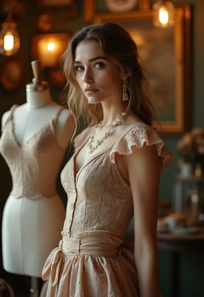 25 Stunning Christmas Clothing Ideas for Women That Will Make You Shine This Holiday Season! - 23. Vintage-Inspired Pieces