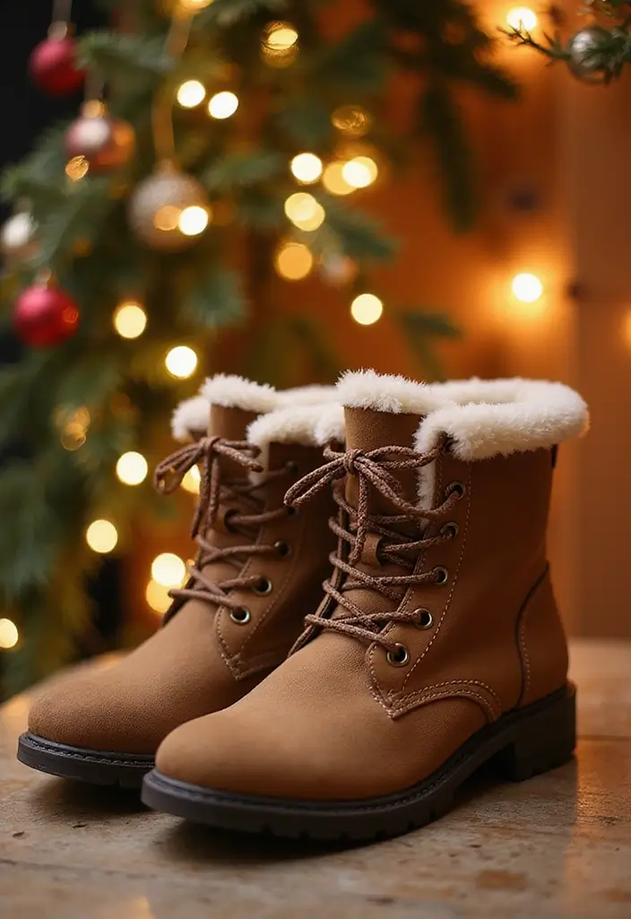 25 Stunning Christmas Clothing Ideas for Women That Will Make You Shine This Holiday Season! - 25. Warm Winter Boots