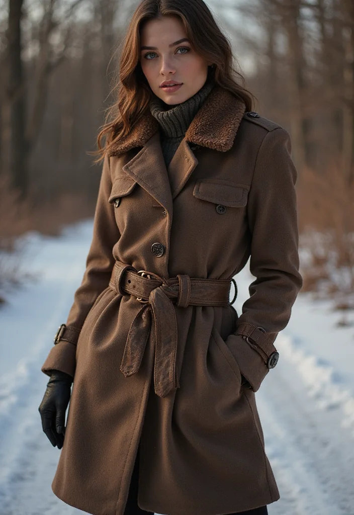 25 Very Cold Winter Outfits That Will Make You the Queen of Snow Aesthetic! - 16. Statement Belts