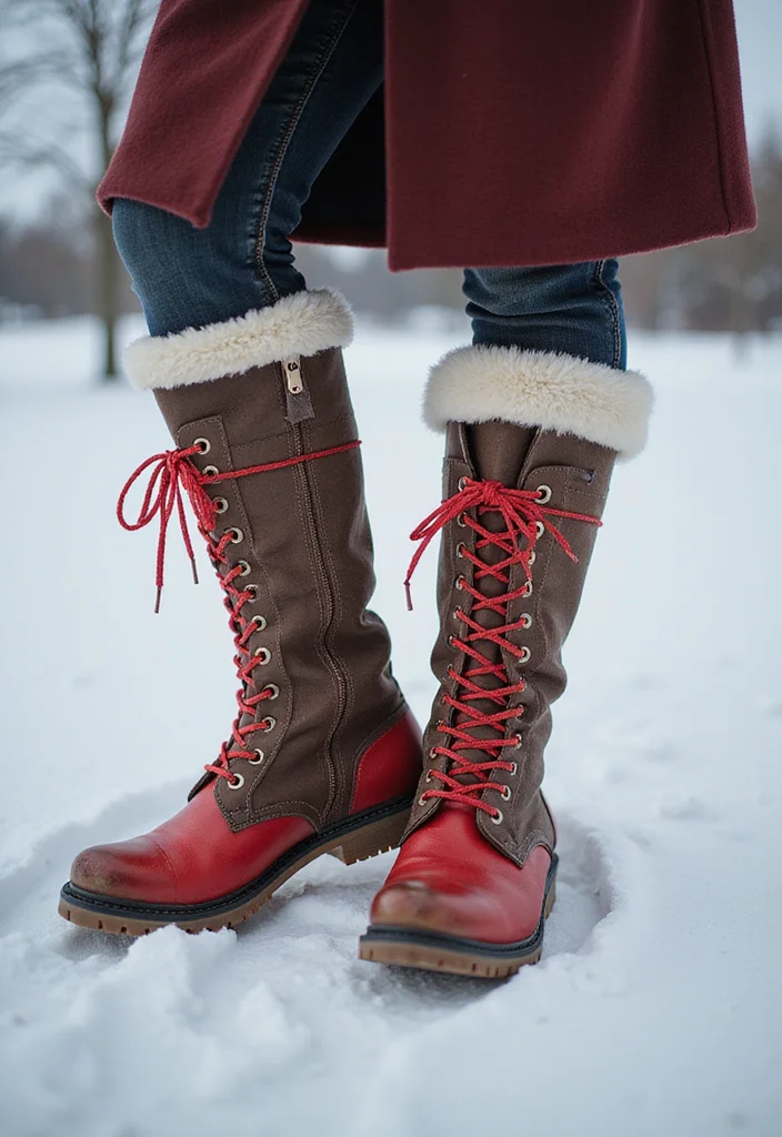 25 Very Cold Winter Outfits That Will Make You the Queen of Snow Aesthetic! - 21. Playful Socks