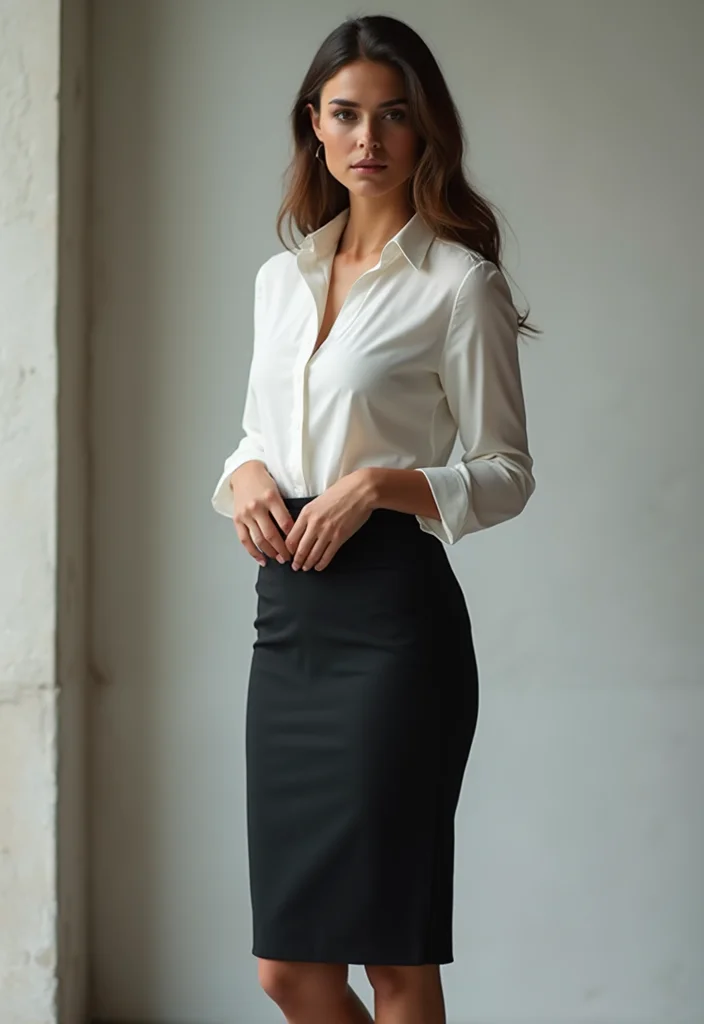 26 Birthday Outfit Ideas to Inspire Your Most Fashionable Year Yet! - 22. Sophisticated Pencil Skirt
