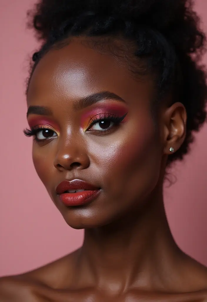 26 Stunning Soft Glam Makeup Looks That Will Leave You Breathless (Wait Until You See #5!) - 19. Soft Glam for Dark Skin