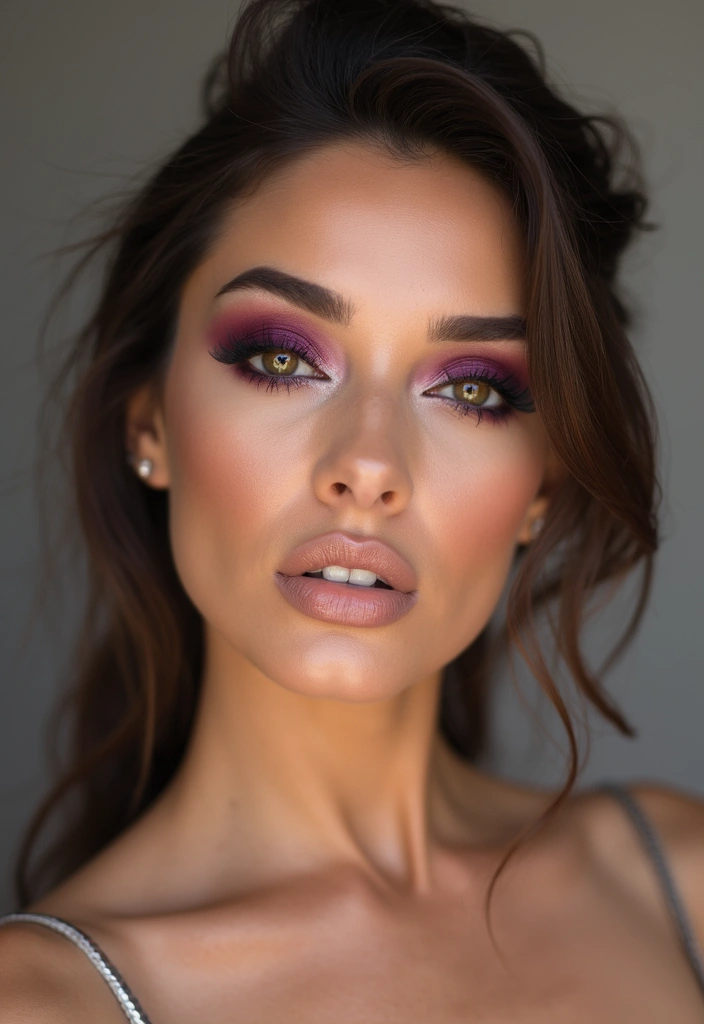 26 Stunning Soft Glam Makeup Looks That Will Leave You Breathless (Wait Until You See #5!) - 23. Smoky Plum