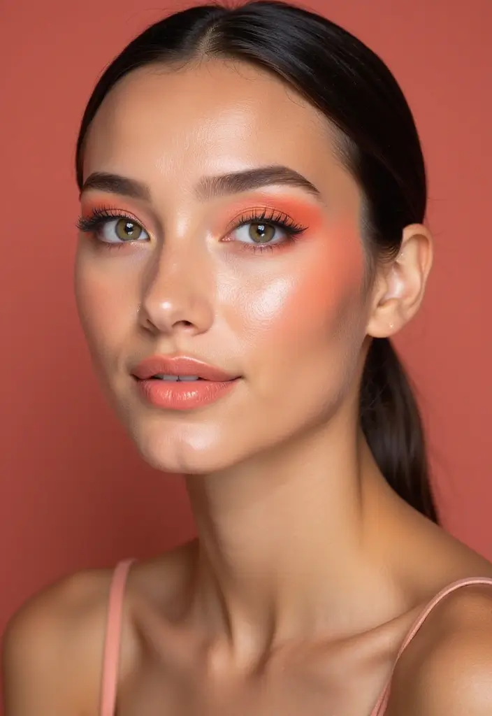 26 Stunning Soft Glam Makeup Looks That Will Leave You Breathless (Wait Until You See #5!) - 9. Coral Glow