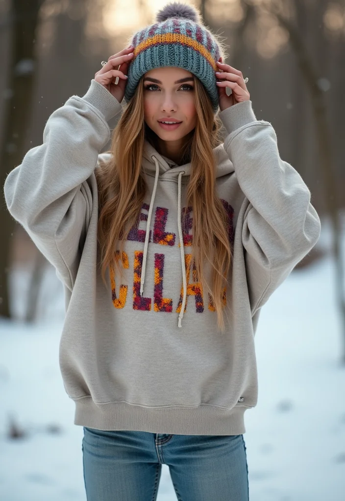 26 Winter Fashion Inspo Ideas That Will Transform Your Wardrobe! - 24. Graphic Sweatshirts