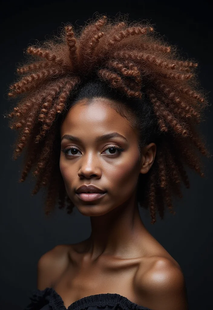 18 Stunning Curly Updos for Every Special Occasion (#7 Will Blow Your Mind!) - 17. Artistic Hair Sculptures 1