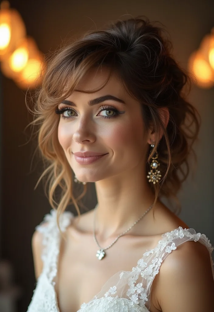 20 Gorgeous Wedding Hairstyles for Short Hair That Will Wow Your Guests! - 13. Edgy Undercut with Stylish Designs 1