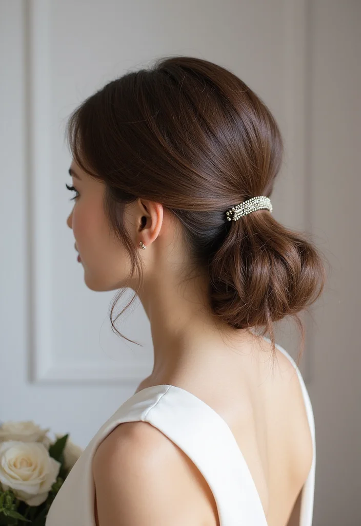 20 Gorgeous Wedding Hairstyles for Short Hair That Will Wow Your Guests! - 15. Modern Sleek Ponytail 1
