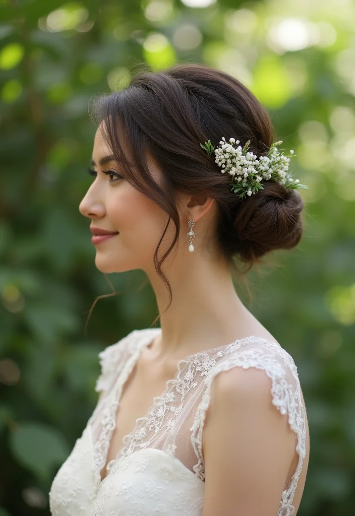 20 Gorgeous Wedding Hairstyles for Short Hair That Will Wow Your Guests! - 2. Twisted Updo for Textured Short Hair 1
