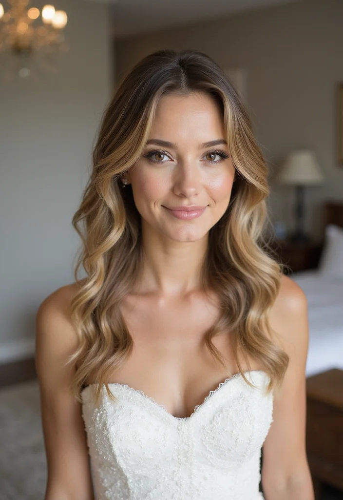20 Gorgeous Wedding Hairstyles for Short Hair That Will Wow Your Guests! - 20. Simple and Elegant Loose Waves 1