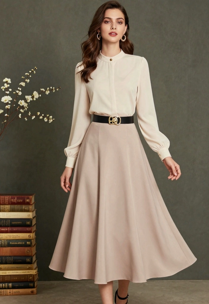 20 Vintage Outfits That'll Make You the Belle of Any Ball (Wait Until You See #6!) - 9. The Timeless A-Line Skirt 1