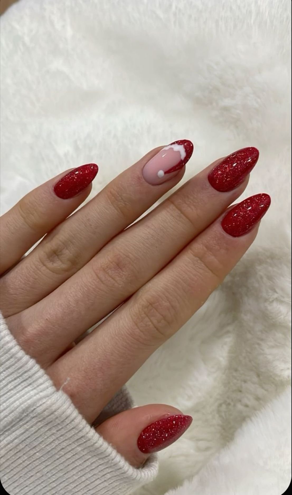24 Glam Christmas Nail Designs That’ll Make You Shine Bright This Season! - 16. Festive Santa Hats 1