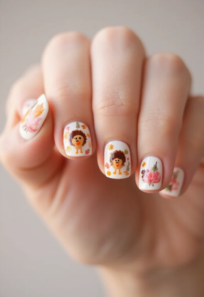 24 Must-Try Thanksgiving Turkey Nail Designs for a Festive Touch! - 21. Turkey Tracks