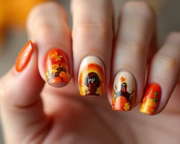 24 Must-Try Thanksgiving Turkey Nail Designs for a Festive Touch!