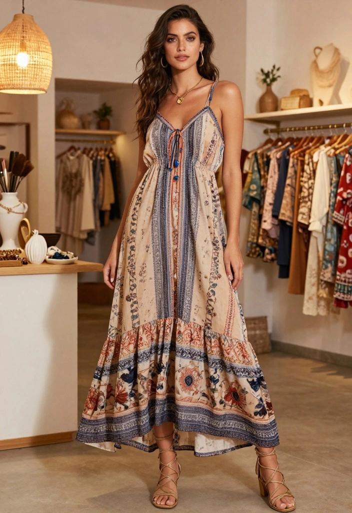 24 Stunning Modest Fashion Outfits for Wedding Guests (Wait Until You See #7!) - 18. The Boho Maxi - Flowing Fabrics 1