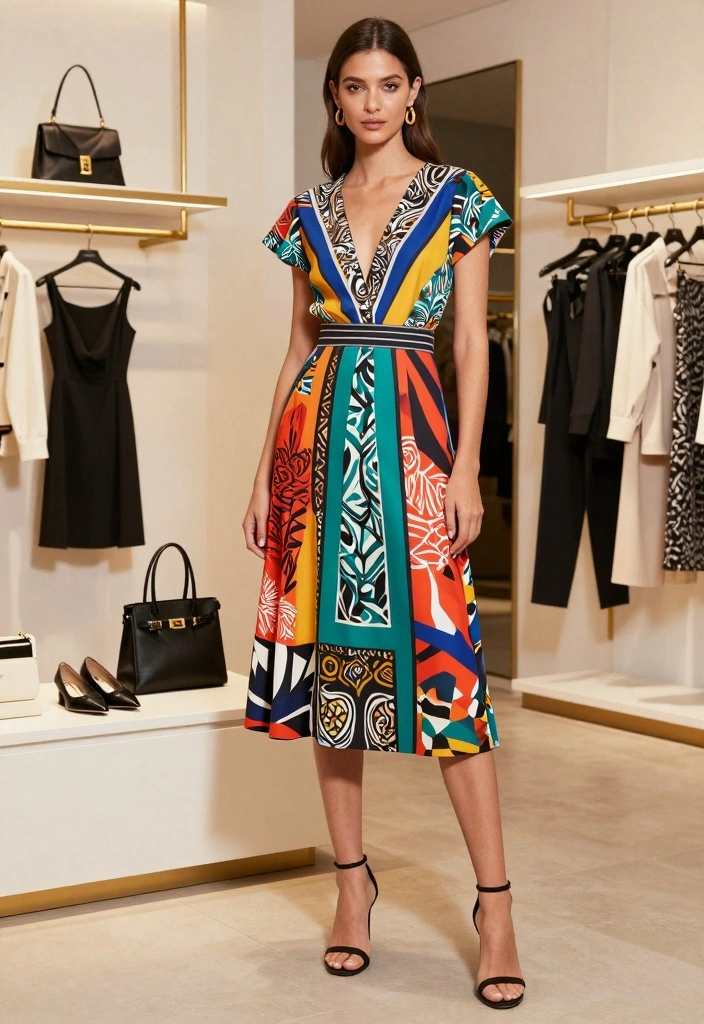 24 Stunning Modest Fashion Outfits for Wedding Guests (Wait Until You See #7!) - 22. Patterned Elegance - Unique Prints 1