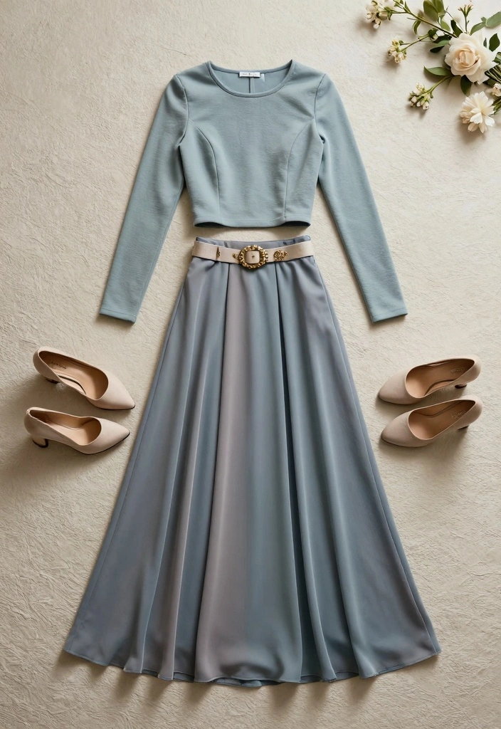 24 Stunning Modest Fashion Outfits for Wedding Guests (Wait Until You See #7!) - 4. Chic Two-Piece - Effortless Style 1