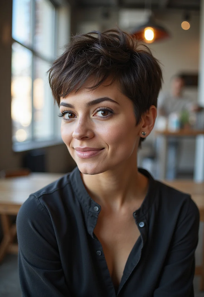 25 Effortless Medium Length Hairstyles You'll Wish You Tried Sooner! - 19. Textured Pixie 1