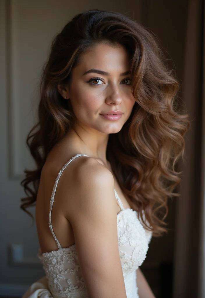 25 Effortless Medium Length Hairstyles You'll Wish You Tried Sooner! - 23. Side-Swept Curls 1