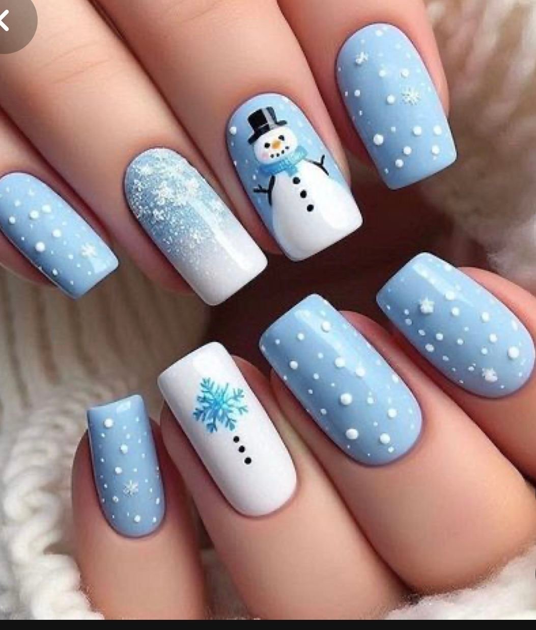 25 Glam 3D Christmas Nails to Get You in the Holiday Spirit! - 16. Whimsical Frosty the Snowman 1