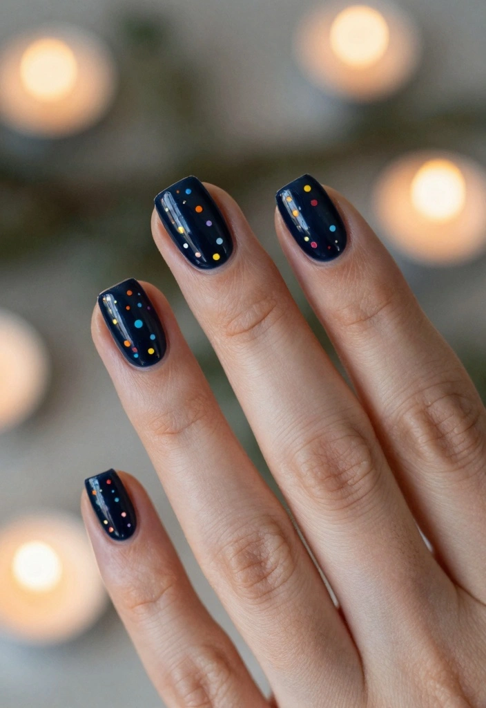 28 Stunning Boho Christmas Nails You Need to Try This Holiday Season (Number 7 Is a Showstopper!) - 17. Sparkling Holiday Lights 1