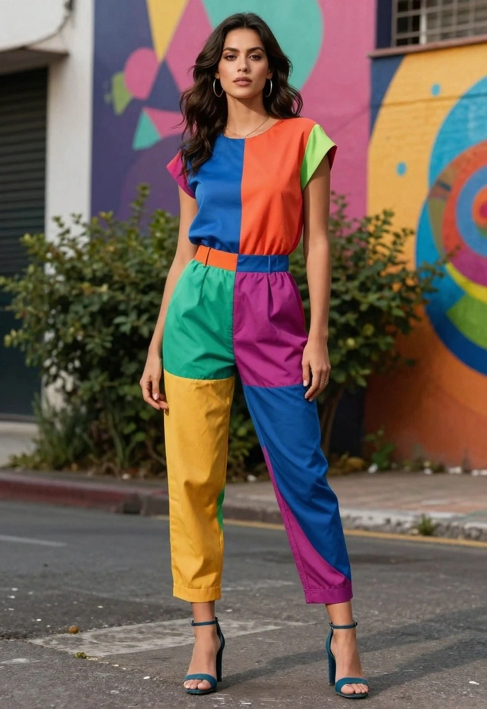 30 Edgy Women's Fashion Looks That Will Make You Stand Out (Watch Out for #9!) - 9. Bold Color Blocking 1