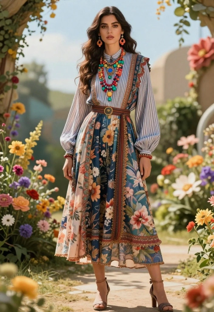 How to Layer Your Modest Fashion Outfits for a Stunning Seasonal Look - 8. Mixing Patterns and Textures 1