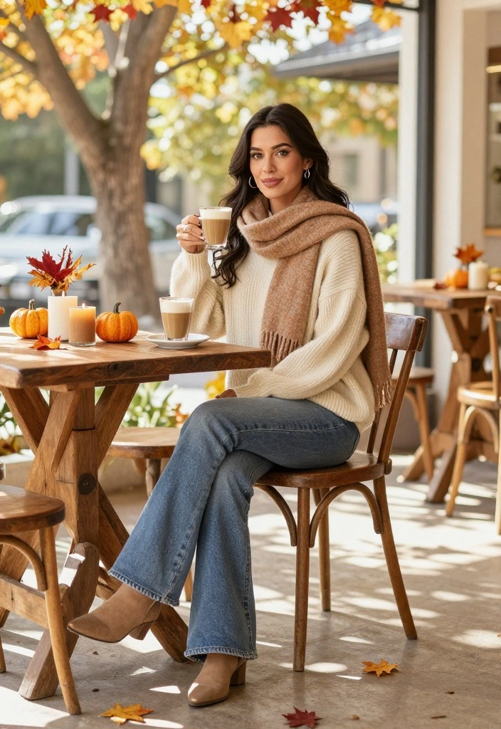 Tips for Styling Flare Jeans Outfits this Fall: Look Chic and Cozy! - 1. Cozy Oversized Sweaters 1