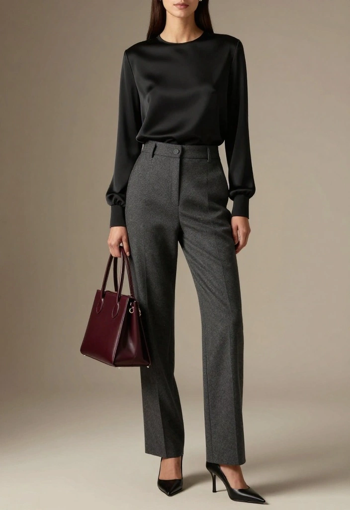 Transform Your Wardrobe: How to Create Elegant Looks with Dark Feminine Outfits - 5. Monochromatic Magic 1