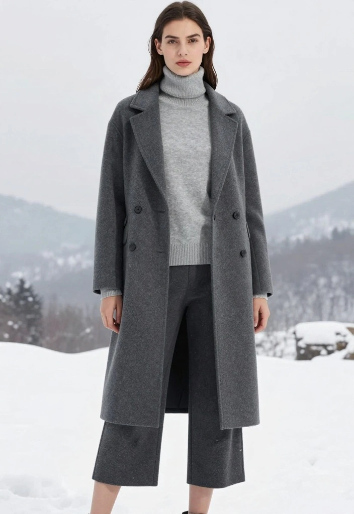 10 Classy Winter Outfits for Women That Are Anything But Boring! - 6. Winter Monochrome 1