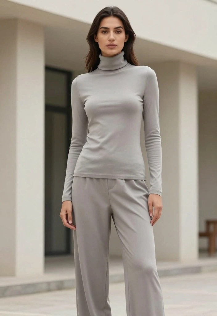 10 Cozy Chill Day Outfit Ideas That Are Stylish Yet Super Comfy! - 8. Minimalist Monochrome Look 1