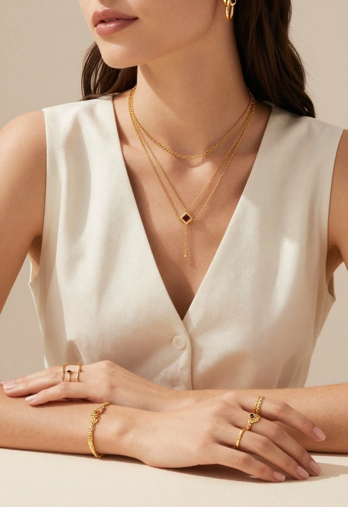 10 Must-Have Modest Summer Outfits That Will Elevate Your Wardrobe! - 9. Layered Jewelry 1