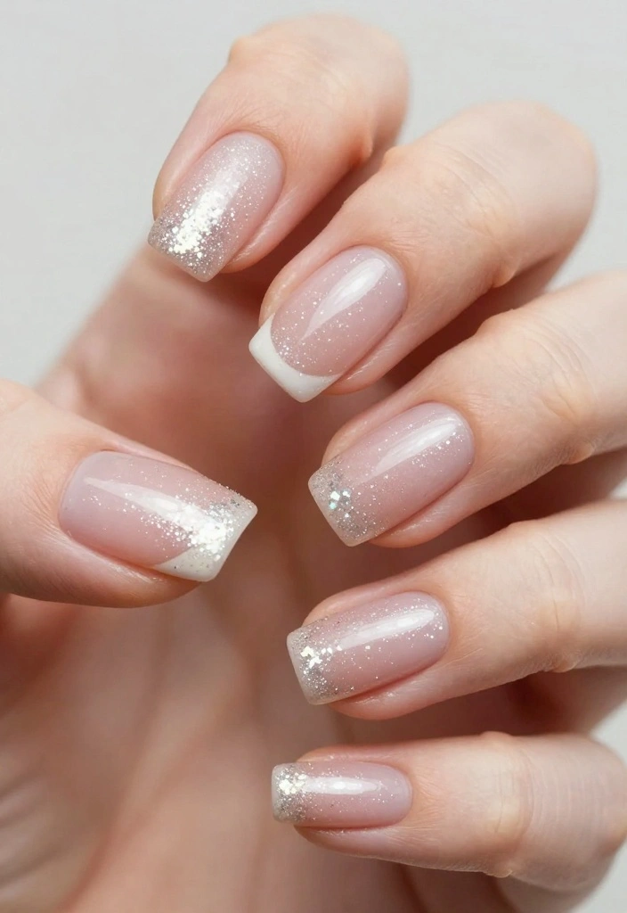 10 Stunning Nye Nails That Will Make Your New Year's Eve Sparkle! - 7. Sparkling French Tips 1