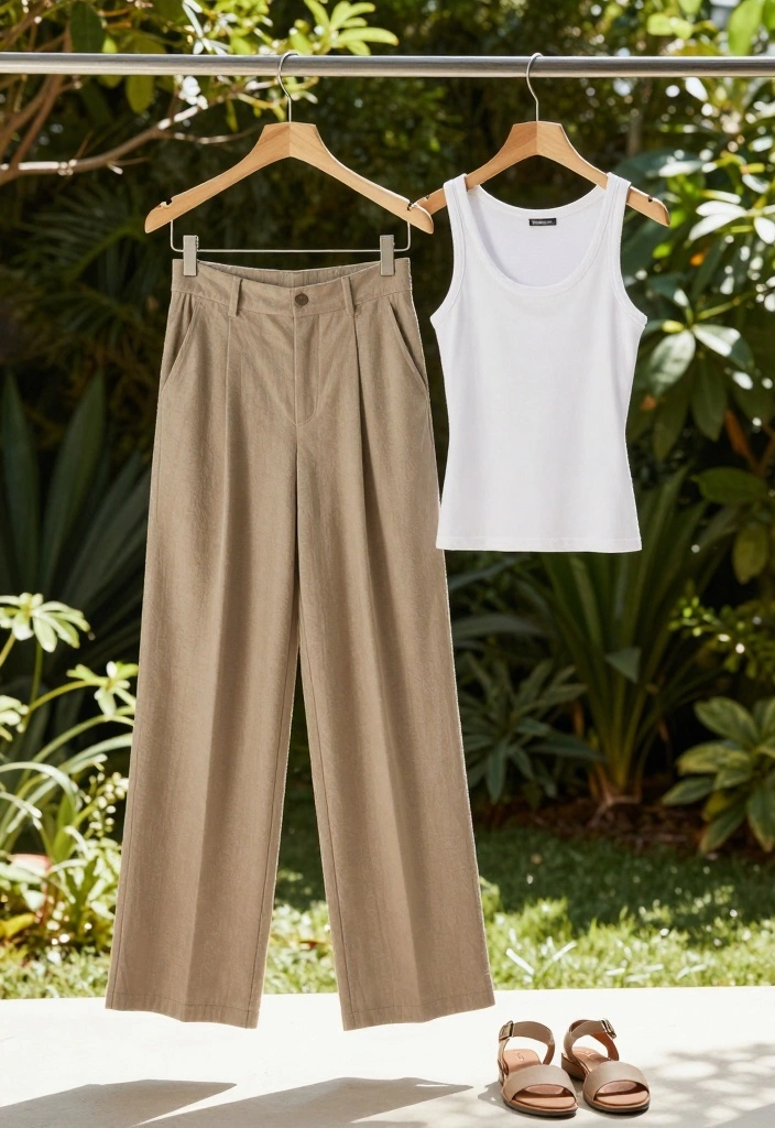 11 Casual Summer Outfit Ideas That Will Inspire Your Wardrobe Refresh! - 8. Relaxed Fit Trousers 1