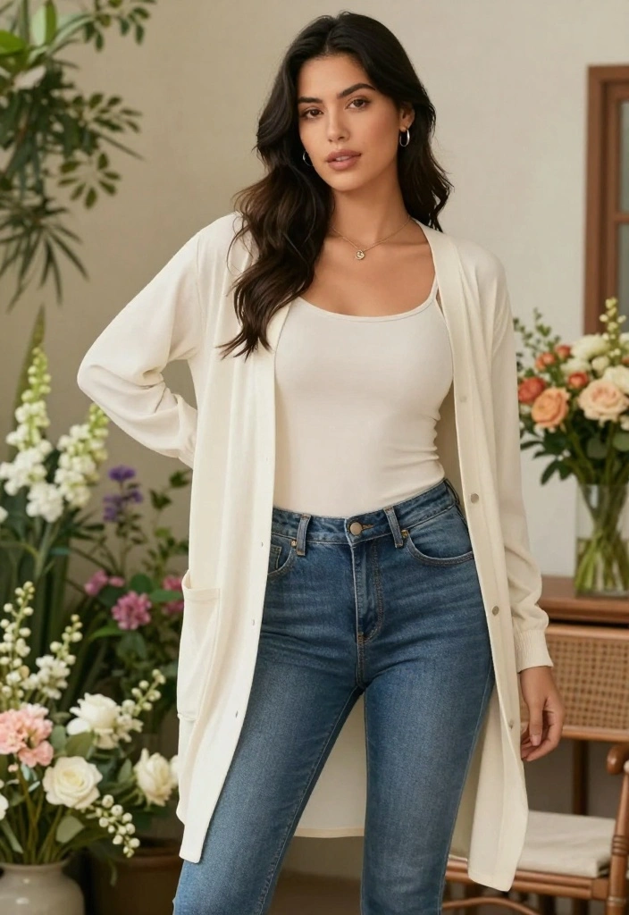 11 Genius Outfit Ideas for Spring Casual Wear (You Won't Believe #9!) - 11. Effortless Cardigans 1