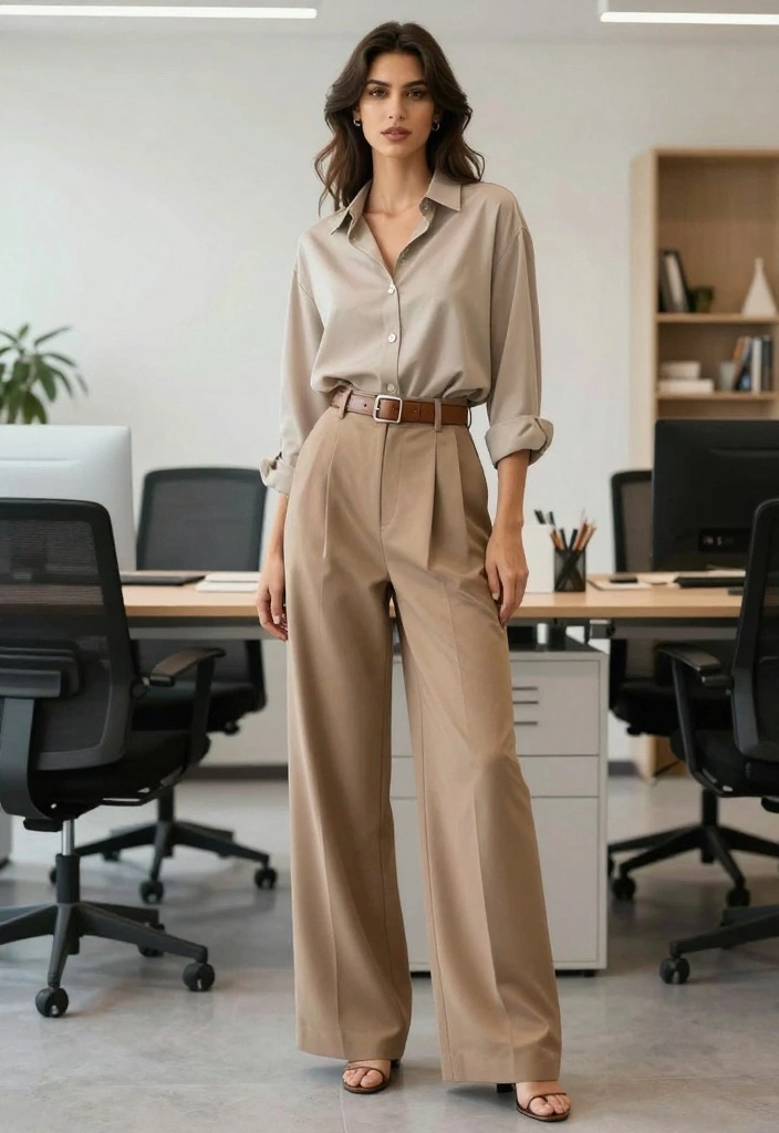 11 Simple Outfit Ideas Aesthetic for the Office That Will Make Your Boss Take Notice! - 11. Relaxed Fit with a Tailored Twist 1