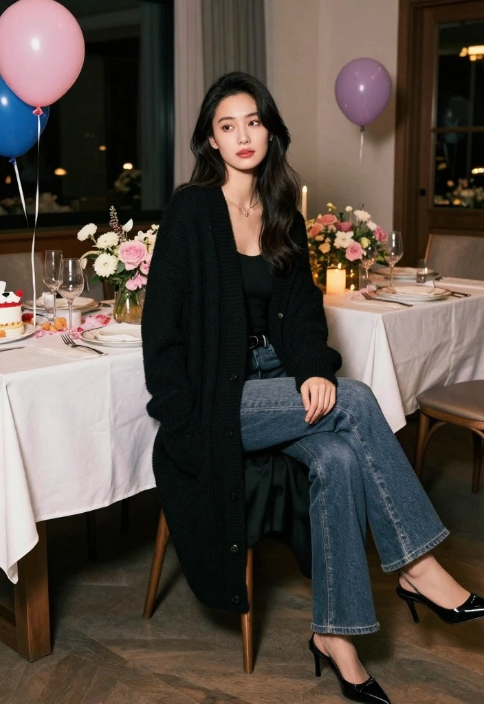 12 Casual Birthday Outfit Ideas for Women That Are Effortlessly Stylish! - 7. Layered Look with a Cardigan 1