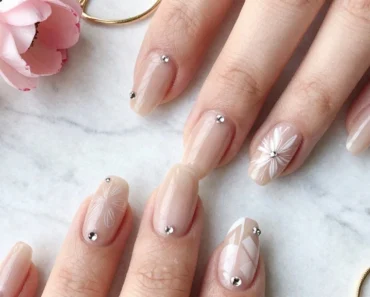 12 Chic Nude Nail Designs With Rhinestones That Are Perfect for Any Occasion!