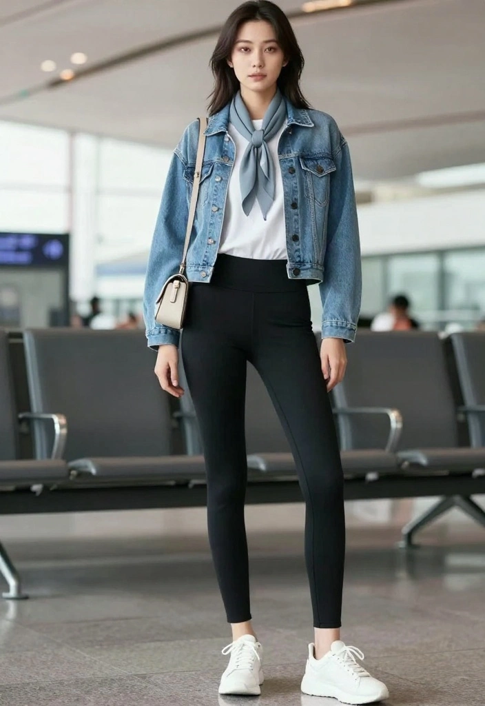 12 Fashionable Travel Outfit Ideas That Are Easy to Pack and Even Easier to Wear! - 1. The Classic Denim Jacket Duo 1