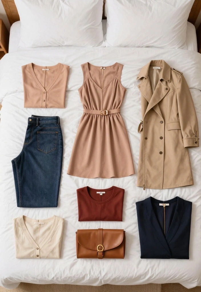 12 Fashionable Travel Outfit Ideas That Are Easy to Pack and Even Easier to Wear! - 12. Travel Capsule Wardrobe Essentials 1