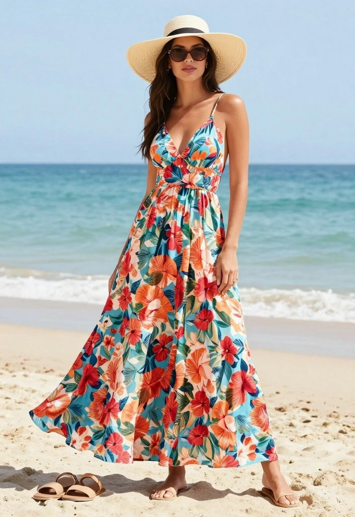 12 Fashionable Travel Outfit Ideas That Are Easy to Pack and Even Easier to Wear! - 3. The Ultimate Maxi Dress 1