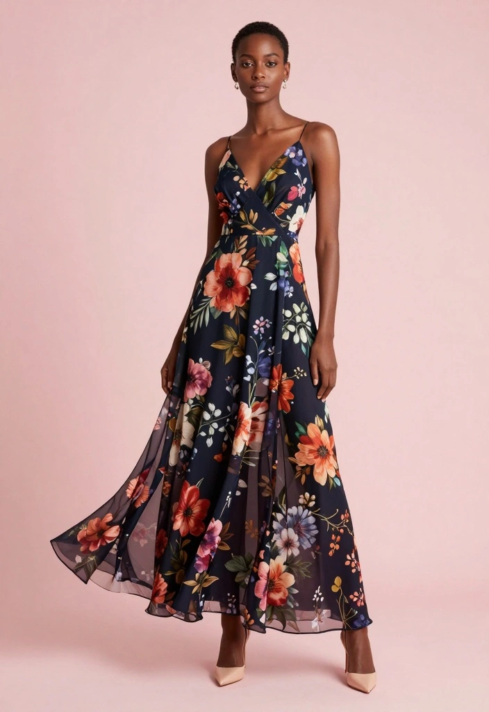 14 Celebrity-Inspired Formal Outfit Ideas for Women That Are Pure Glamour! - 6. Floral Patterns for a Romantic Touch 1