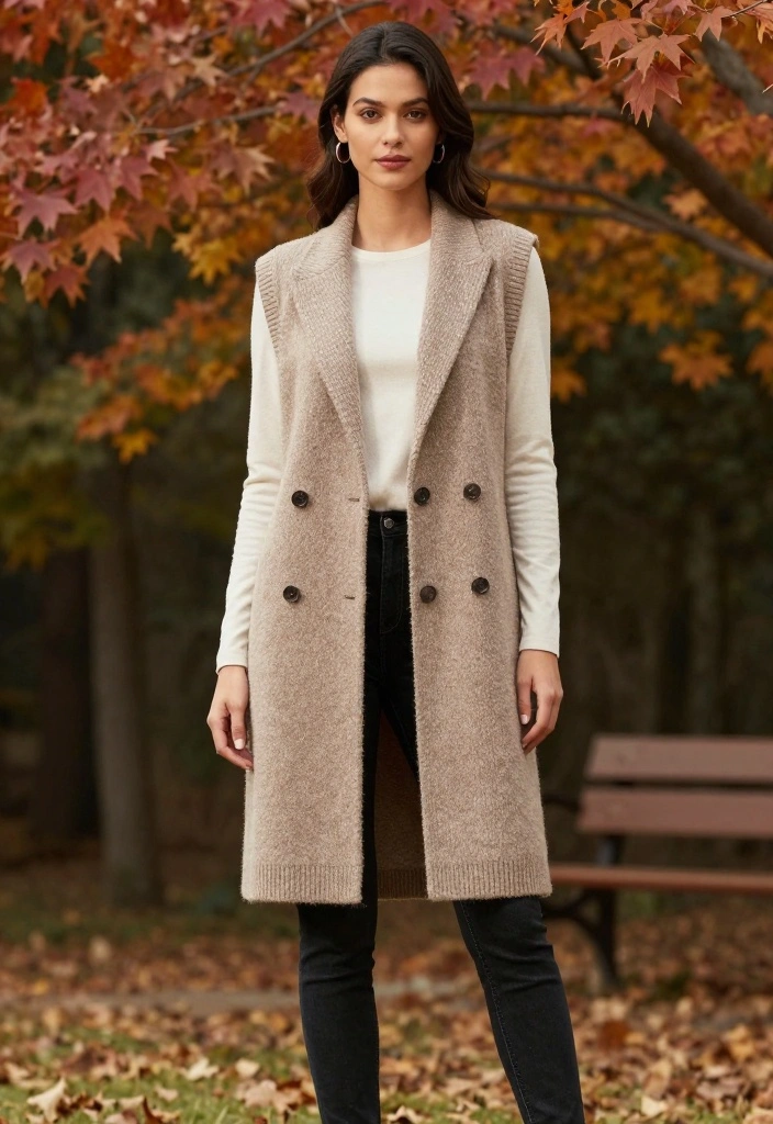 14 Chic Layering Techniques for Cute Fall Outfits Aesthetic You’ll Adore! - 10. Stylish Layering with Vests 1